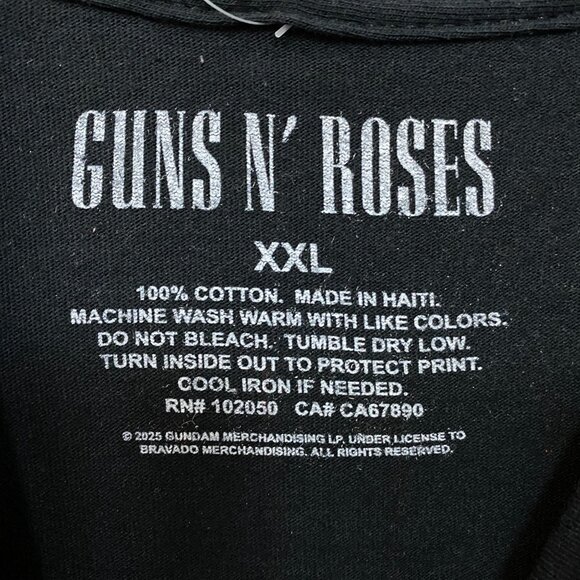 Guns n' Roses Appetite For Destruction 1987 Tour T-Shirt 2XL - Picture 5 of 5